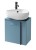 Тумба под раковину Jacob Delafon Nouvelle Vague 45 см, EB3045G-S50, цвет аквамарин сатин, левая  (EB3045G-S50)