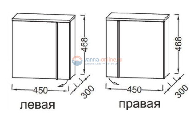 Тумба под раковину Jacob Delafon Nouvelle Vague 45 см, EB3045G-S50, цвет аквамарин сатин, левая