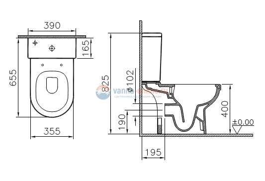 Напольный унитаз Vitra S50 9797B003-7204 крышка микролифт, безободковый Напольный унитаз Vitra S50 9797B003-7204 крышка микролифт, безободковый