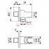Держатель с подключением душевой лейки 1/2" Ideal Standard IDEALRAIN BC807A5
