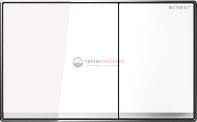 Клавиша Geberit Sigma Type 60 115.640.GH.1, двойной смыв, цинковое литье, хром полированный