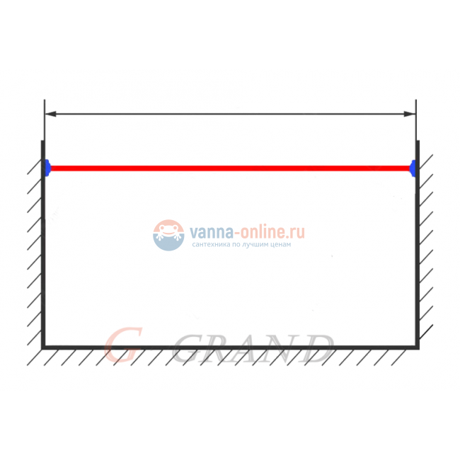 Карниз прямые G-Grand 140 см карнизы для ванн