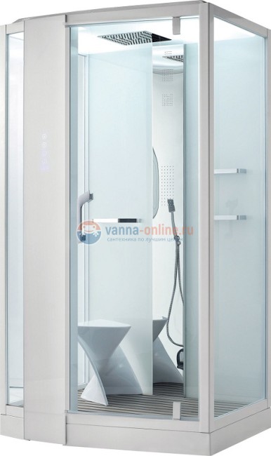 Душевая кабина Orans SR-89105S L/R 120 x 90 см с функцией турецкая баня, белая