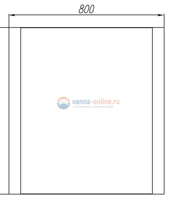 Зеркало Акватон Ария 80, белый, 1A141902AA010 Зеркало Акватон Ария 80, белый, 1A141902AA010