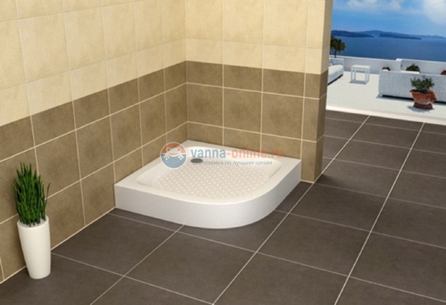 Душевой поддон RGW Lux/TN-P 16180488-41 80 x 80 см акриловый, четверть круга, цвет белый