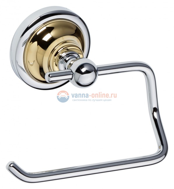 Держатель туалетной бумаги Bemeta Retro 144212028 13.5 x 9 x 10 см, хром/золото Держатель туалетной бумаги Bemeta Retro 144212028 13.5 x 9 x 10 см, хром/золото
