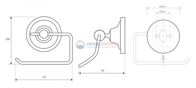 Держатель туалетной бумаги Bemeta Retro 144212028 13.5 x 9 x 10 см, хром/золото Держатель туалетной бумаги Bemeta Retro 144212028 13.5 x 9 x 10 см, хром/золото