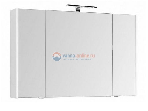 Зеркало-шкаф Aquanet Остин 00203926 120 см, цвет белый