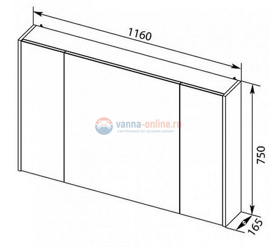 Зеркало-шкаф Aquanet Остин 00203926 120 см, цвет белый