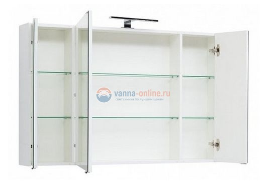 Зеркало-шкаф Aquanet Остин 00203926 120 см, цвет белый