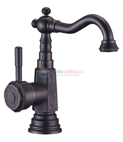 Смеситель Lemark Jasmine LM6604ORB для кухонной мойки и раковины, черная бронза Смеситель Lemark Jasmine LM6604ORB для кухонной мойки и раковины, черная бронза