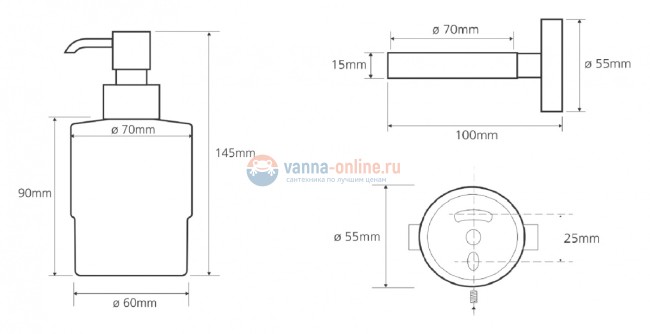 Дозатор Bemeta Omega 104109102