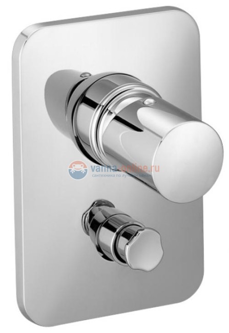 Смеситель Jacob Delafon Toobi E98719-CP для ванны и душа, встраиваемый, внешняя часть Смеситель Jacob Delafon Toobi E98719-CP для ванны и душа, встраиваемый, внешняя часть