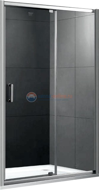 Душевая дверь Gemy Sunny Bay S28191D, 130 х 190 см, стекло прозрачное