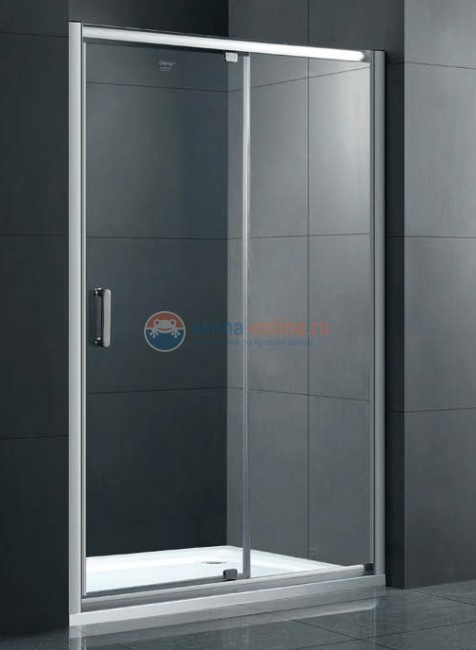 Душевая дверь Gemy Sunny Bay S28191D, 130 х 190 см, стекло прозрачное