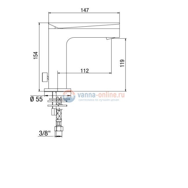 Смеситель для раковины Jacuzzi Rubinetteria Beam