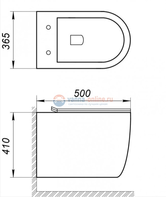 Подвесной унитаз BelBagno Amanda BB051CHR