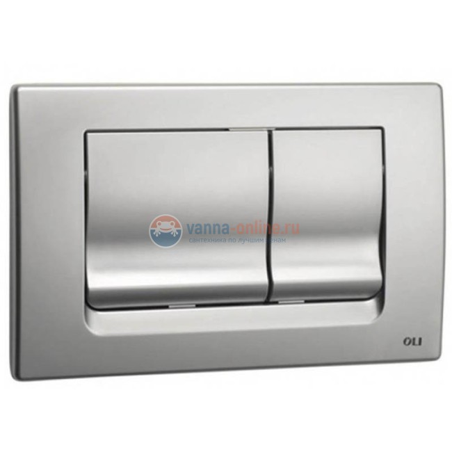 Кнопка смыва OLI Ria 640586, матовый хром