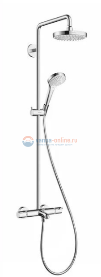 Душевая система Hansgrohe Croma Select S 180 2jet 27351400 Душевая система Hansgrohe Croma Select S 180 2jet 27351400