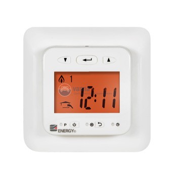 Терморегулятор для теплого пола Energy TK 03, с ЖК дисплеем, программируемый
