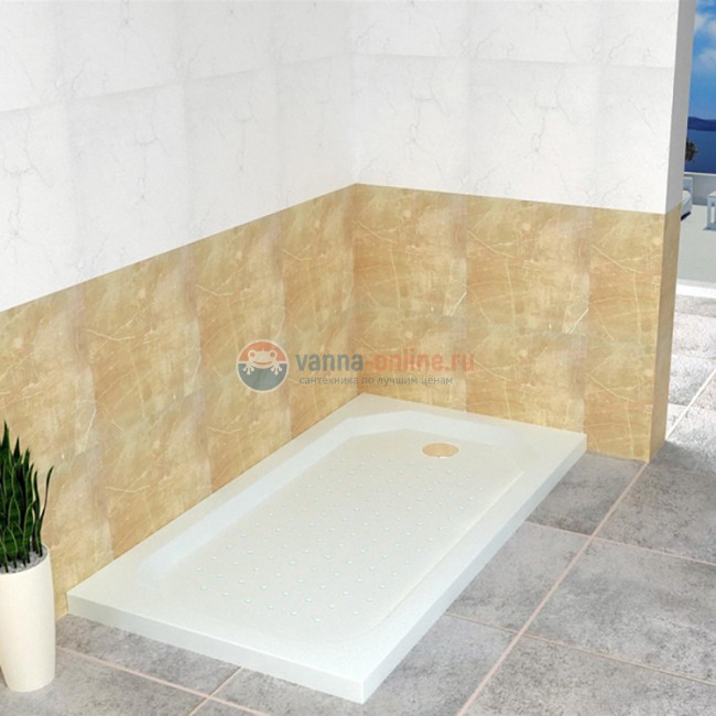 Душевой поддон RGW Style 16183814-11, 140 х 80 см, белый