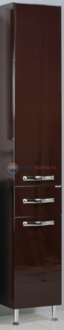 Шкаф-колонна Акватон Ария Н, 1A124303AA430, тёмно-коричневый Шкаф-колонна Акватон Ария Н, 1A124303AA430, тёмно-коричневый