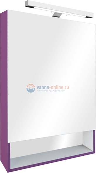 Зеркальный шкаф Roca The Gap 60 ZRU9302751, цвет фиолетовый Зеркальный шкаф Roca The Gap 60 ZRU9302751, цвет фиолетовый
