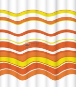 Штора для ванной комнаты Lemark Groovy orange C2420T051, 240 х 200 см