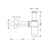 Сифон для раковины Hansgrohe 52010000, хром, ø32