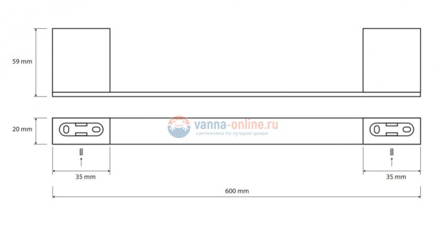 Полотенцедержатель Bemeta Nero 135004040 60 x 5.9 x 2 cм, черный Полотенцедержатель Bemeta Nero 135004040 60 x 5.9 x 2 cм, черный