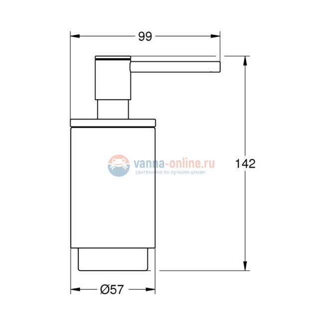 Дозатор жидкого мыла Grohe Selection 41028000, хром Дозатор жидкого мыла Grohe Selection 41028000, хром