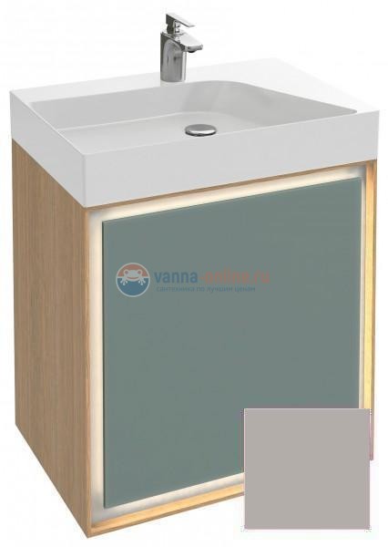 Тумба под раковину Jacob Delafon Rythmik Pure 65 см EB1770-S21, цвет серый титан сатин