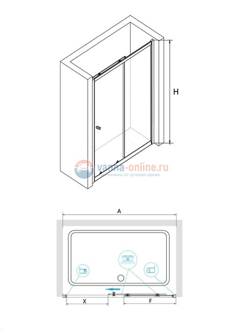 Душевая дверь RGW CL-12, 04091210-11, 100 х 185 см раздвижная, стекло прозрачное, хром Душевая дверь RGW CL-12, 04091210-11, 100 х 185 см раздвижная, стекло прозрачное, хром
