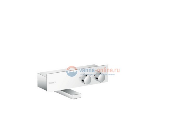 Смеситель для ванны и душа Hansgrohe ShowerTablet 350, 13107400, термостатический, белый/хром