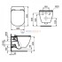 Инсталляция Ideal Standard T386801 с унитазом TESI AquaBlade T007901, сиденье микролифт, комплект