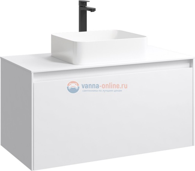 Корпус тумбы под раковину Aqwella Mobi MOB0110W 100 см, белый