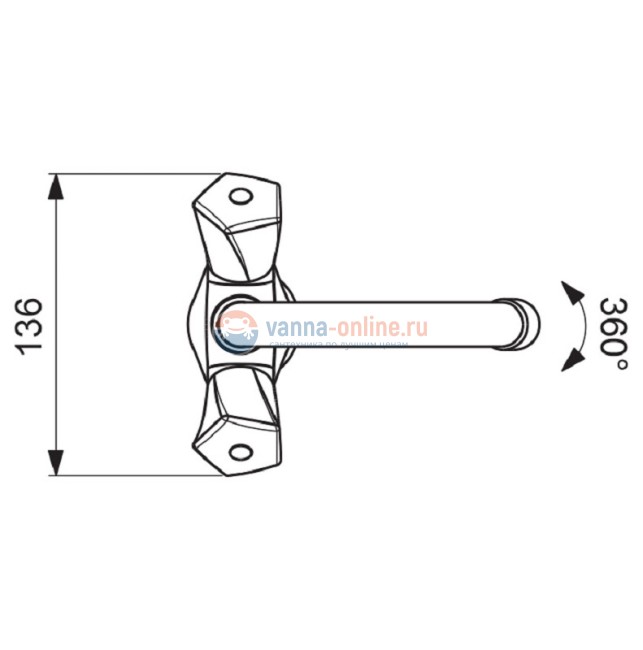 Смеситель для раковины Vidima Life BA358AA, хром Смеситель для раковины Vidima Life BA358AA, хром