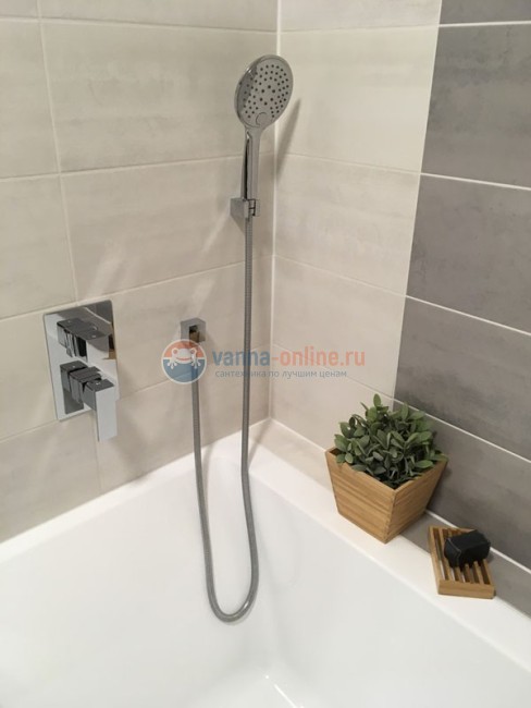 Смеситель скрытого монтажа для ванны и душа Rav-Slezak Loira LR586КZ, хром