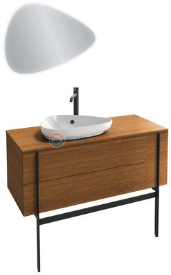 Тумба под раковину Jacob Delafon Nouvelle Vague 120 EB3042-274, черный глянцевый