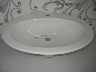 Раковина Jacob Delafon Ovale E1273-00, врезная сверху, 63*48 см