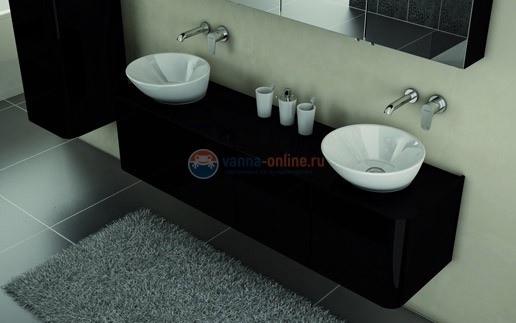 Рукомойник Vitra Geo 7421B003-0016 (4421B003-0016), накладной, 38 см (выставочный образец)