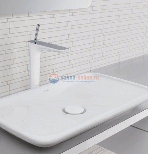 Смеситель Hansgrohe PuraVida 15072400 для раковины, белый/хром