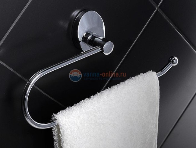 Полотенцедержатель Fixsen Europa FX-21811А полукольцо, хром