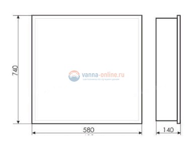 Зеркальный шкаф Comforty Диана 60 белый глянец Зеркальный шкаф Comforty Диана 60 белый глянец