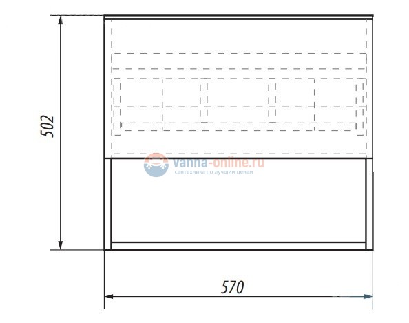 Тумба под раковину Dreja Perfecto 60 см, 99.0806 подвесная, белый глянцевый Тумба под раковину Dreja Perfecto 60 см, 99.0806 подвесная, белый глянцевый