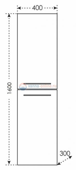 Колонна СаНта Вегас 40 526005 напольная/подвесная, с бельевой корзиной