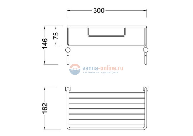 Полка с крючками Timo Nelson 160081/02 antique, бронза, 30 см Полка с крючками Timo Nelson 160081/02 antique, бронза, 30 см
