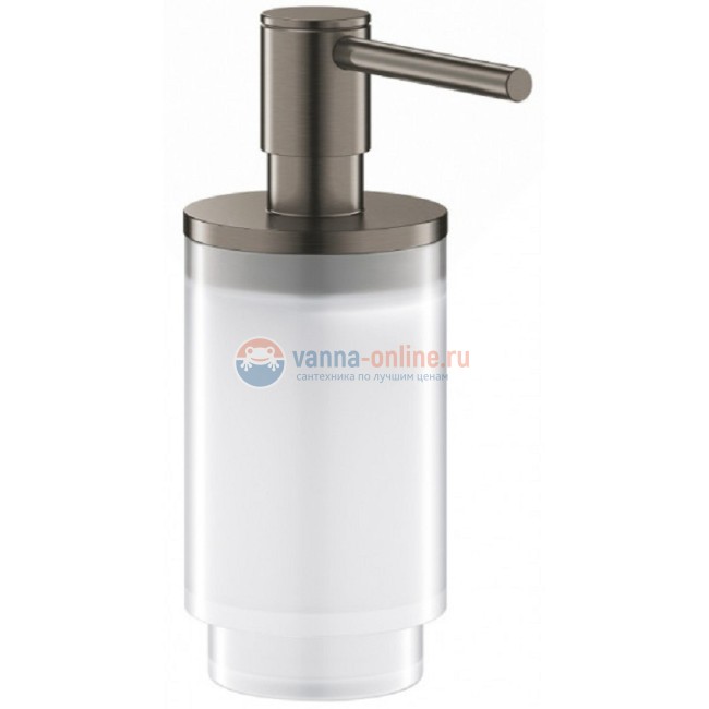 Дозатор жидкого мыла Grohe Selection 41028AL0, черный графит матовый Дозатор жидкого мыла Grohe Selection 41028AL0, черный графит матовый