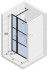 Душевая дверь в нишу Riho Grid XL GB104, GB1110000, 110 х 200 см с фиксированной частью 30 см