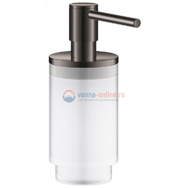 Дозатор жидкого мыла Grohe Selection 41028A00, черный графит глянец Дозатор жидкого мыла Grohe Selection 41028A00, черный графит глянец